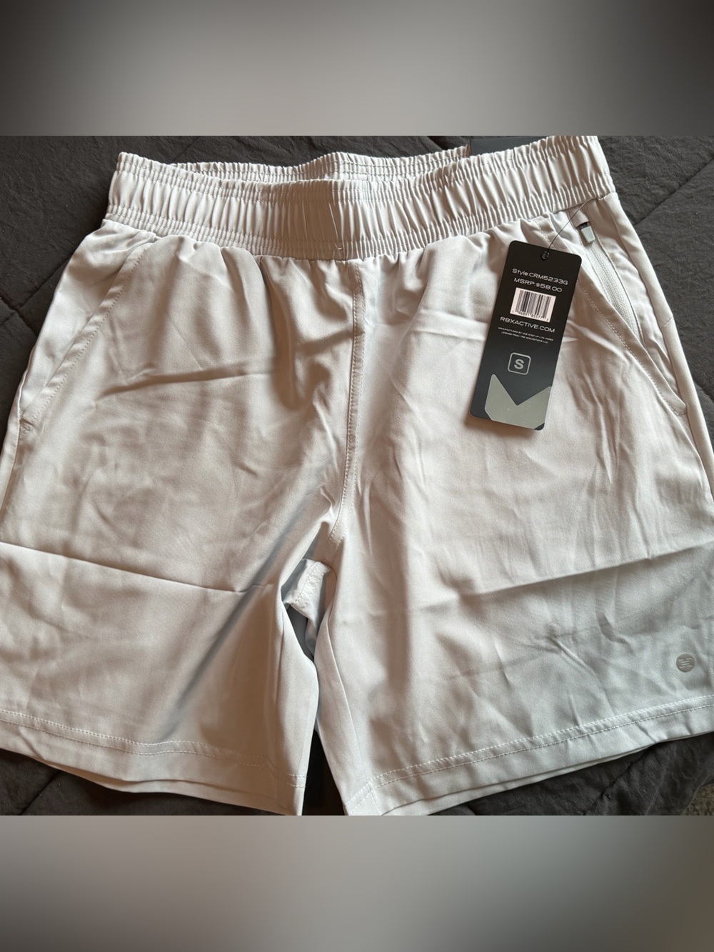 NWT - RBX Light Gray Athletic Shorts with Elastic Waistband